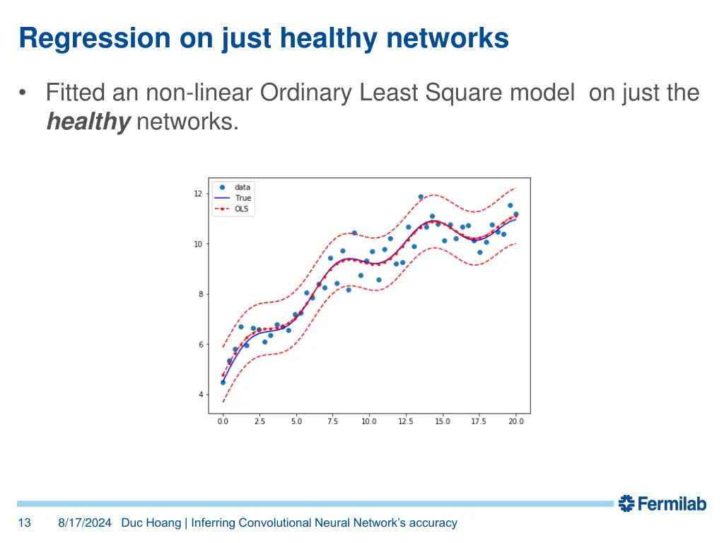 regression on just healthy networks