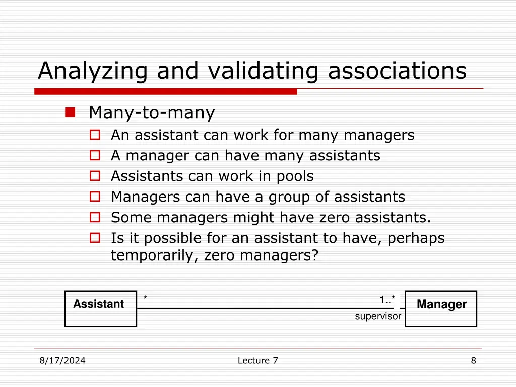 analyzing and validating associations 1