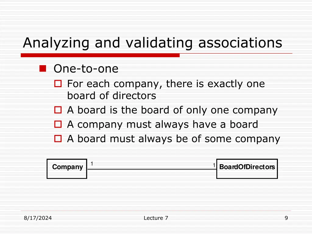 analyzing and validating associations 2