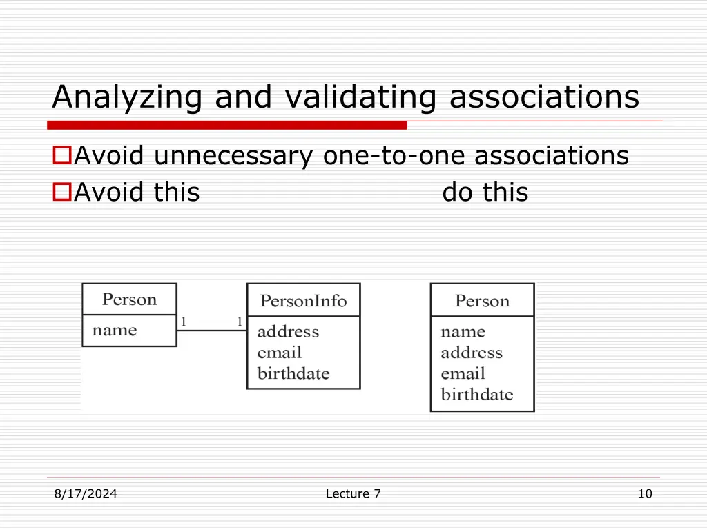 analyzing and validating associations 3