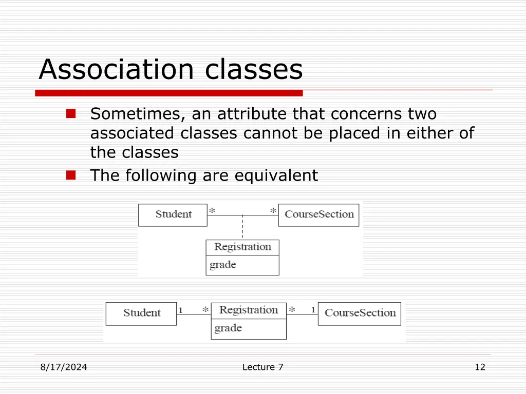 association classes