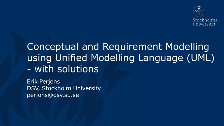 conceptual and requirement modelling using