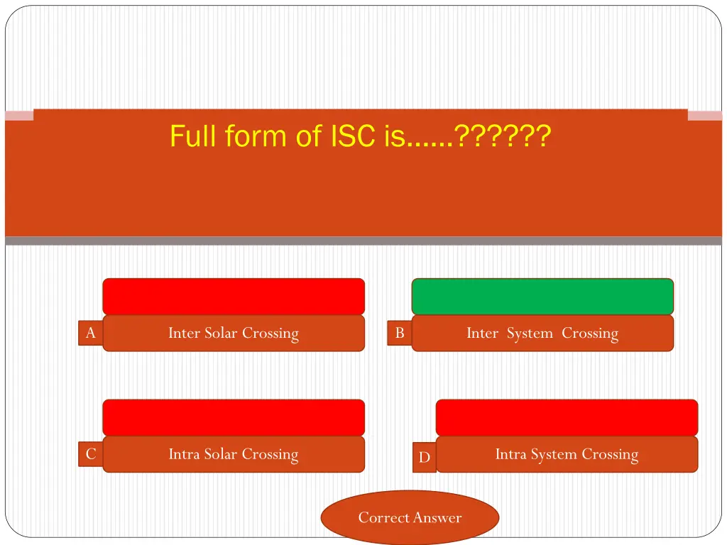 full form of isc is