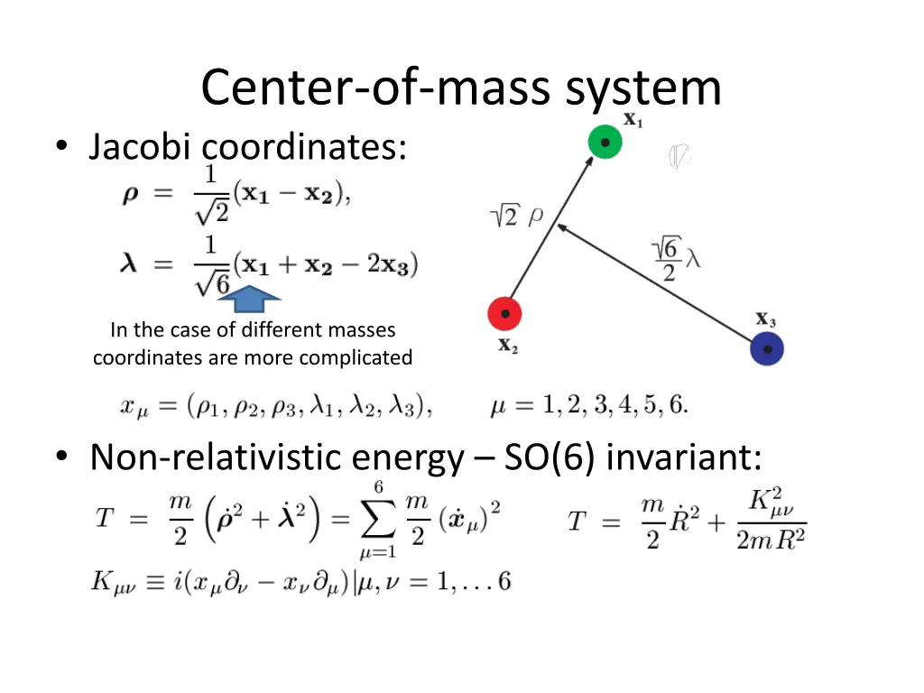 center of mass system