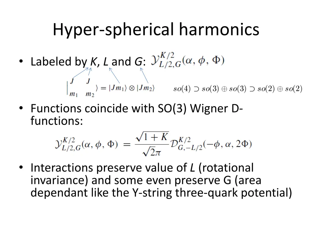 hyper spherical harmonics