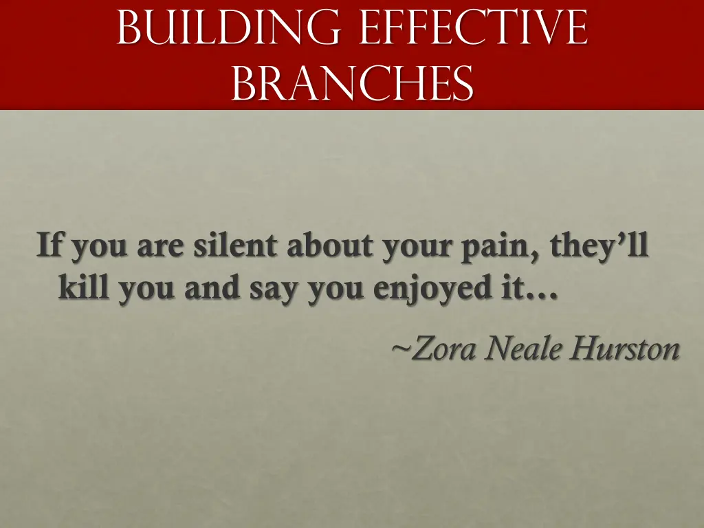 building effective branches 14