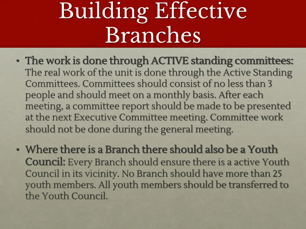 building effective branches 3