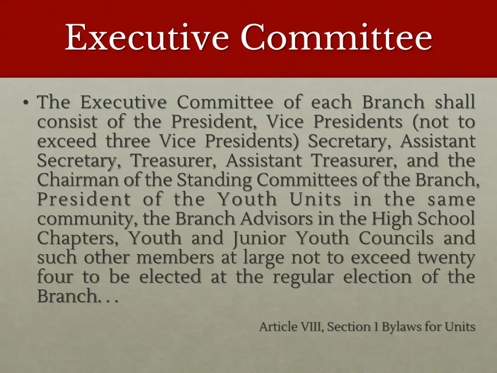 executive committee 1