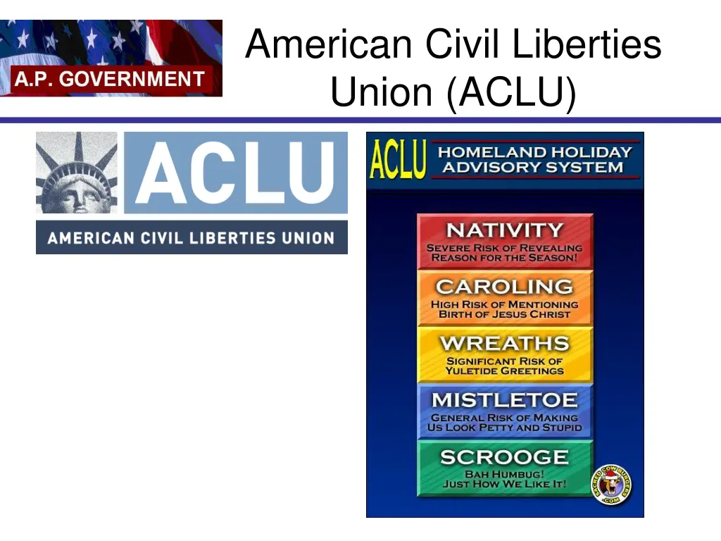 american civil liberties union aclu