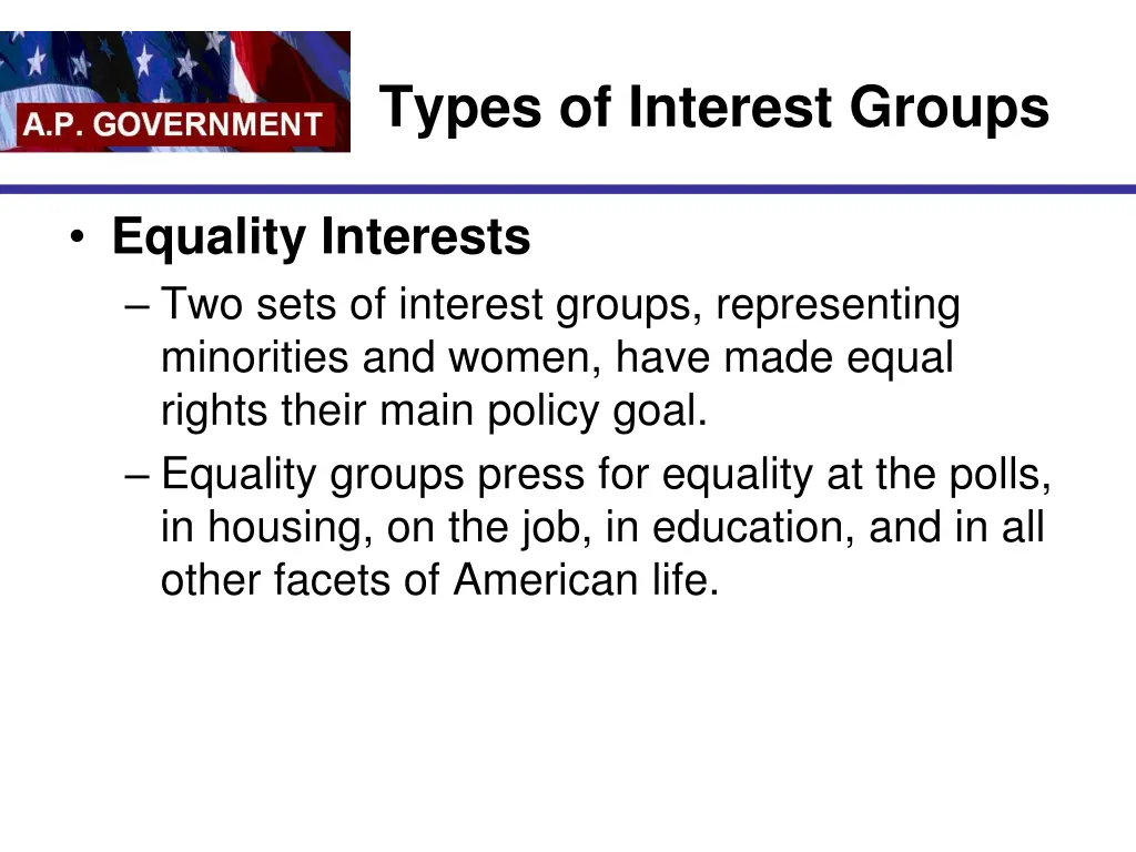 types of interest groups 2