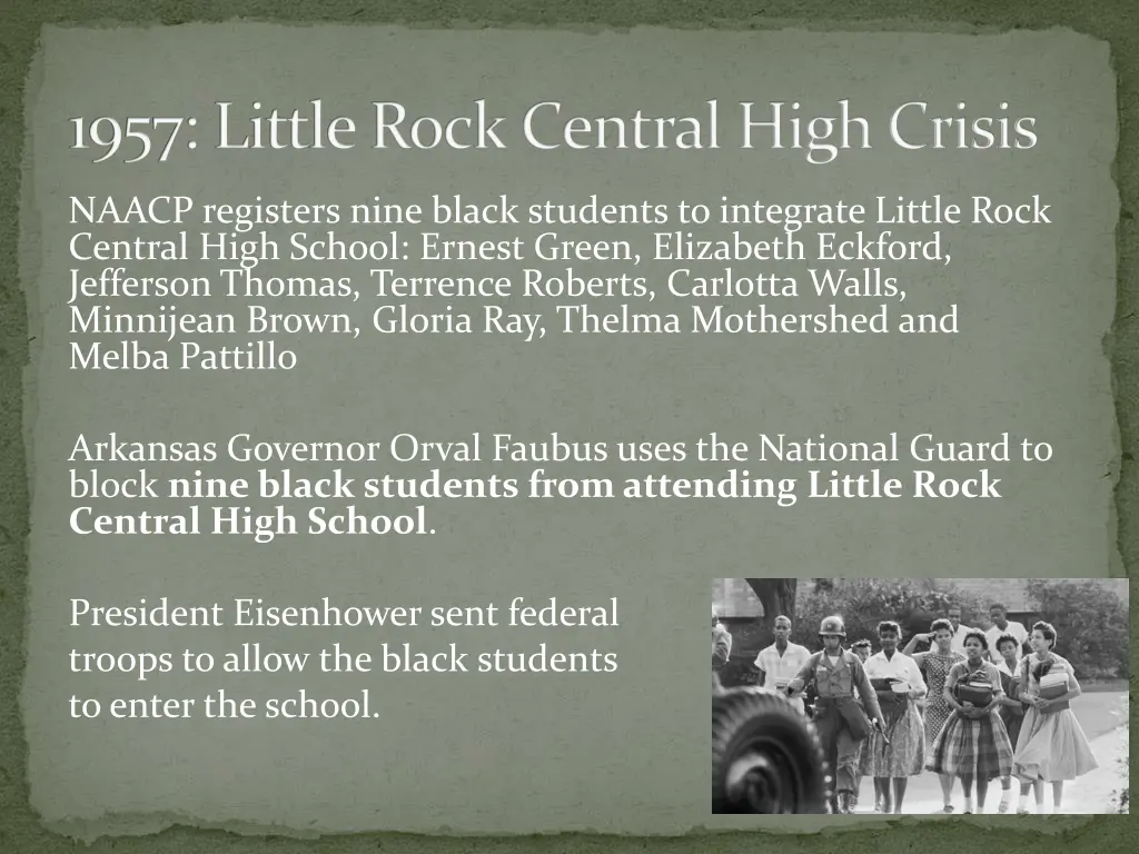 1957 little rock central high crisis