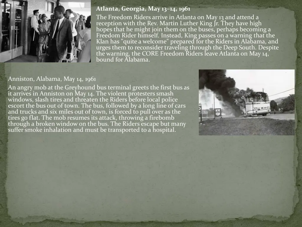 atlanta georgia may 13 14 1961 the freedom riders