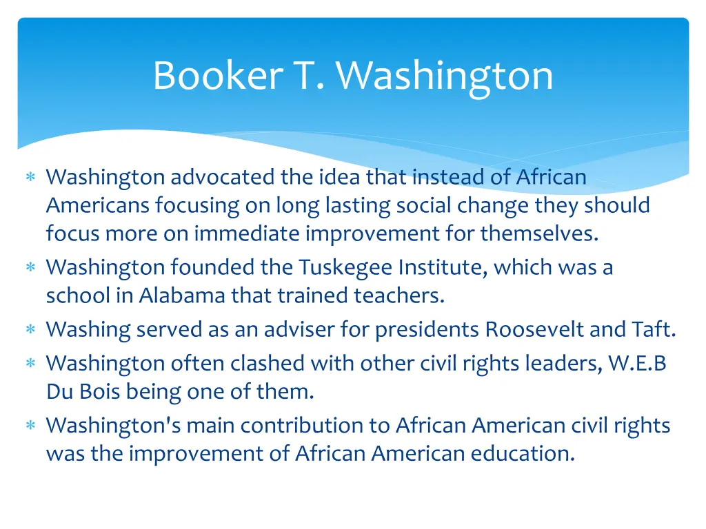 booker t washington 1