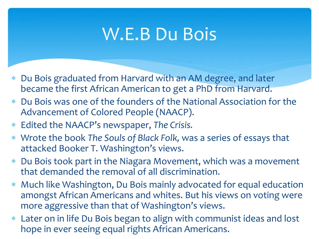 w e b du bois 1