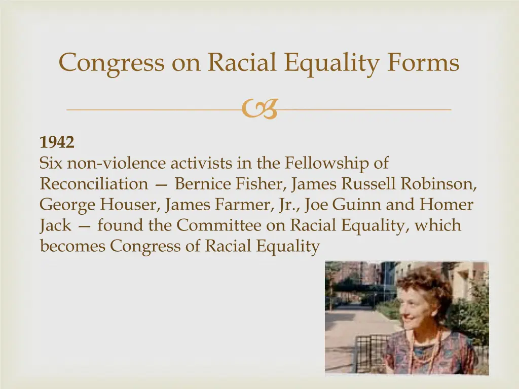 congress on racial equality forms