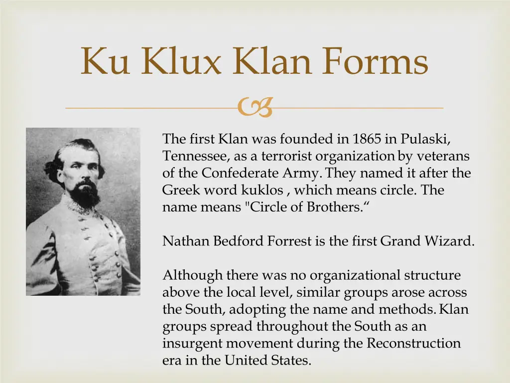 ku klux klan forms