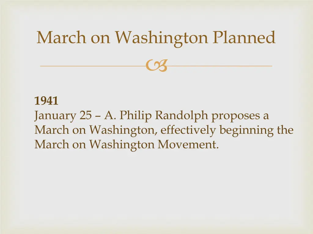 march on washington planned