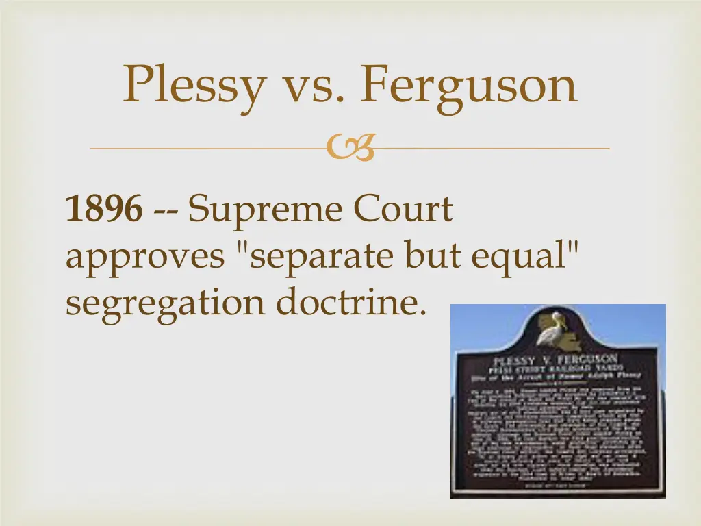 plessy vs ferguson