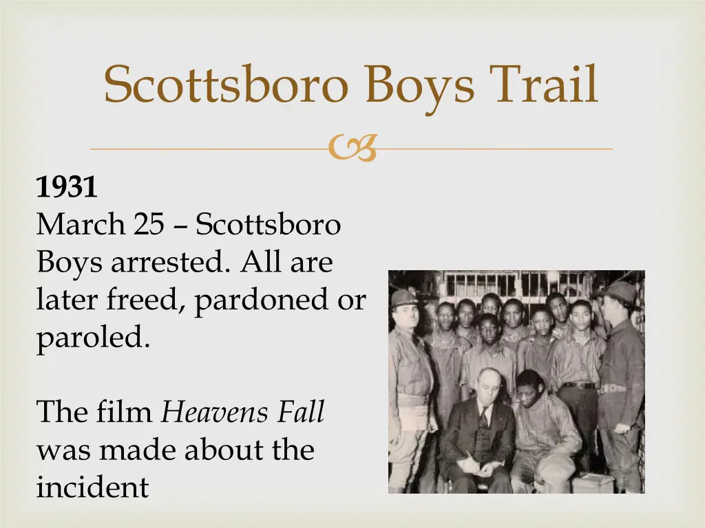 scottsboro boys trail