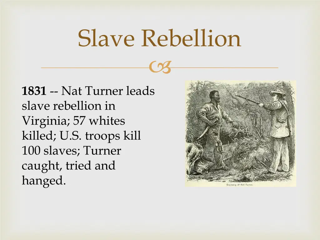 slave rebellion