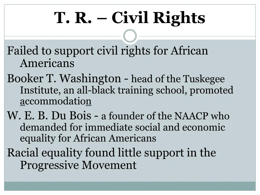 t r civil rights