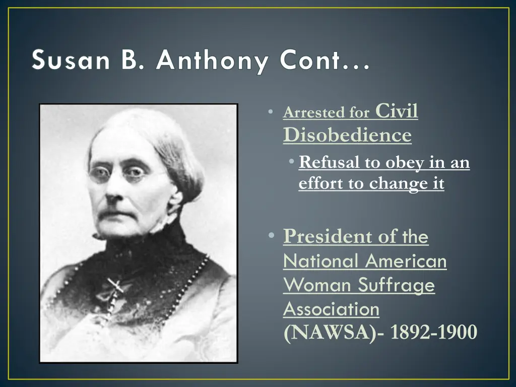 susan b anthony cont