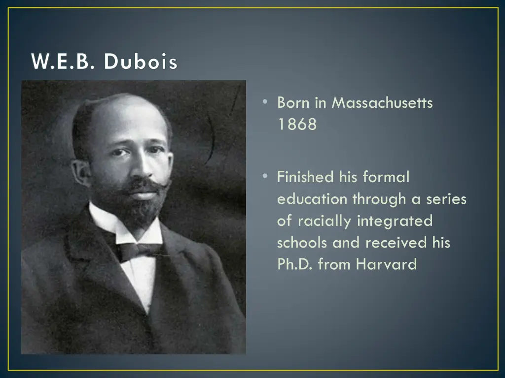 w e b dubois