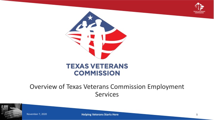 overview of texas veterans commission employment