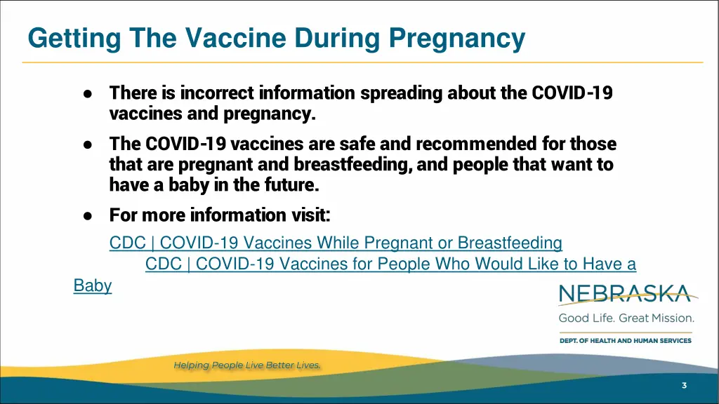 getting the vaccine during pregnancy