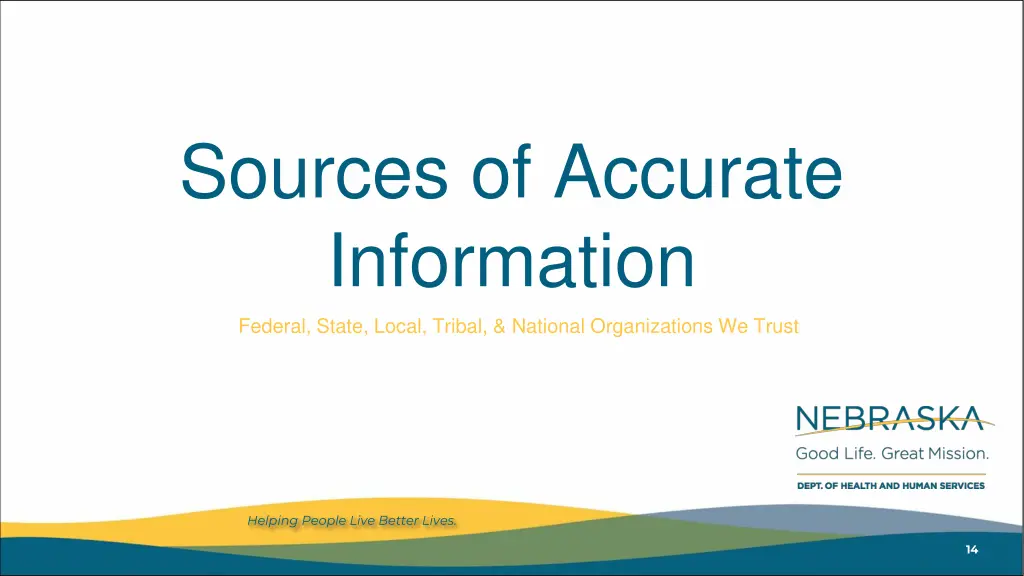 sources of accurate information