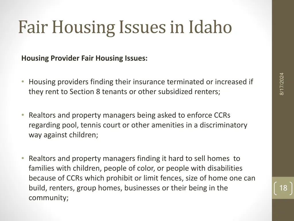 fair housing issues in idaho 3