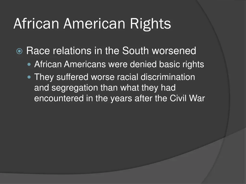 african american rights