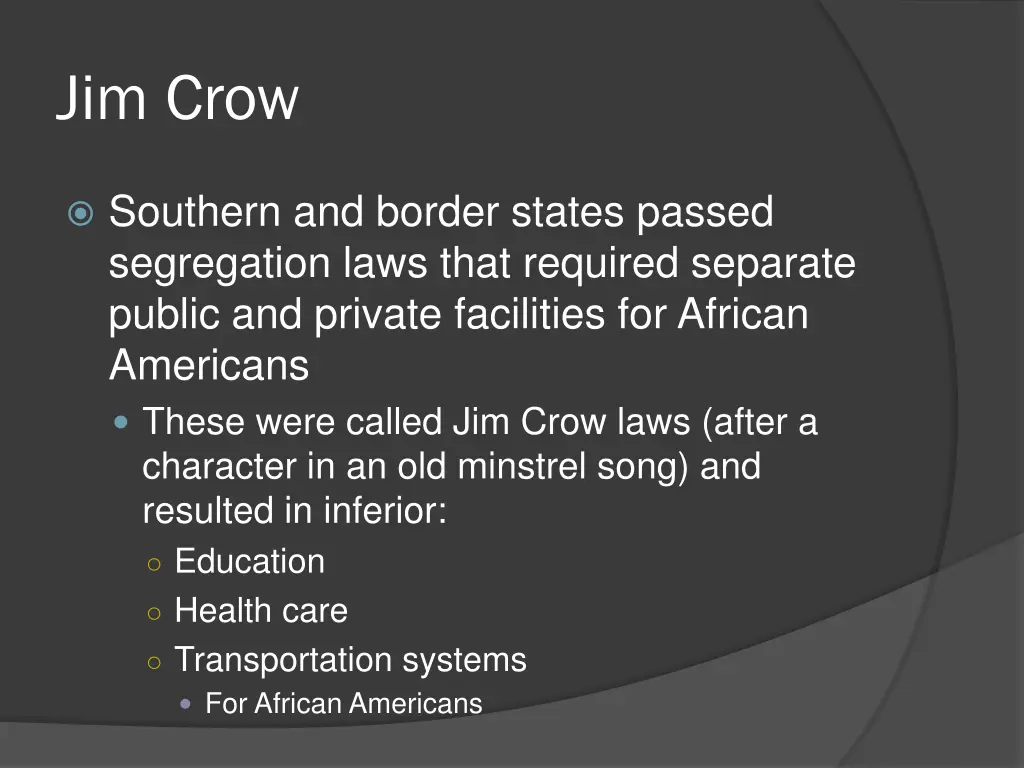 jim crow