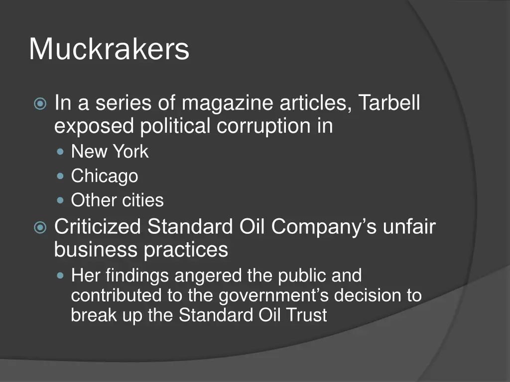 muckrakers 2