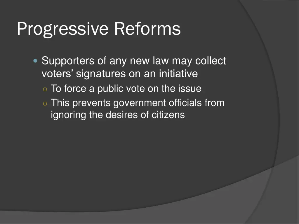 progressive reforms 3