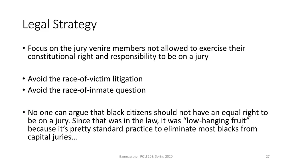 legal strategy