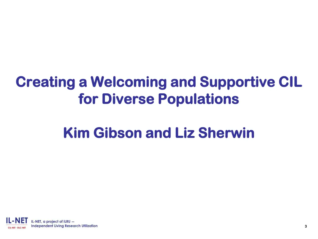 creating a welcoming and supportive cil creating