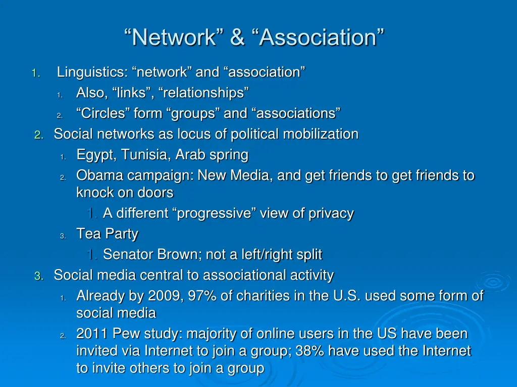 network association