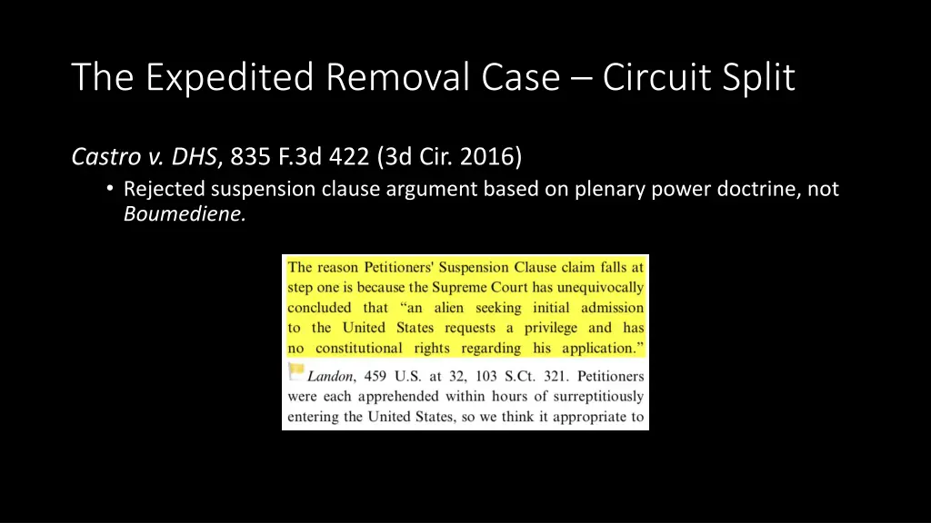 the expedited removal case circuit split