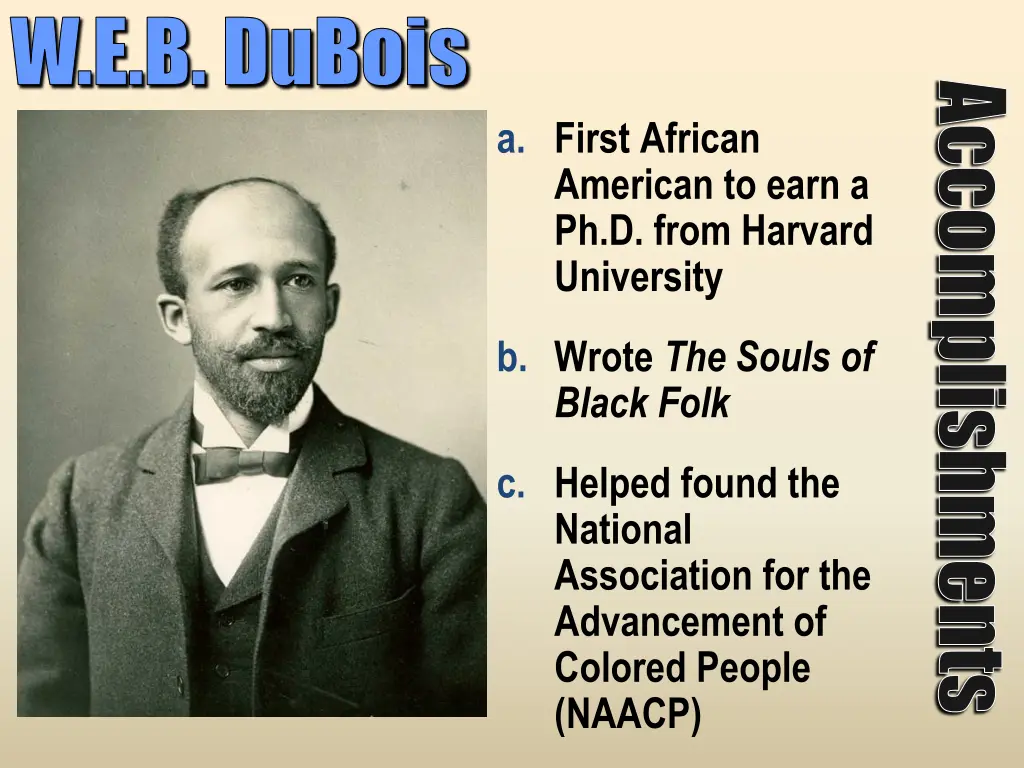 w e b dubois 1