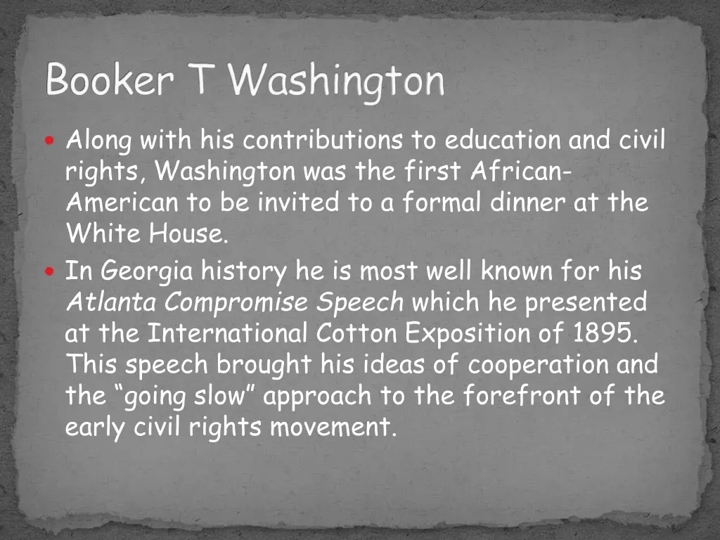 booker t washington 1