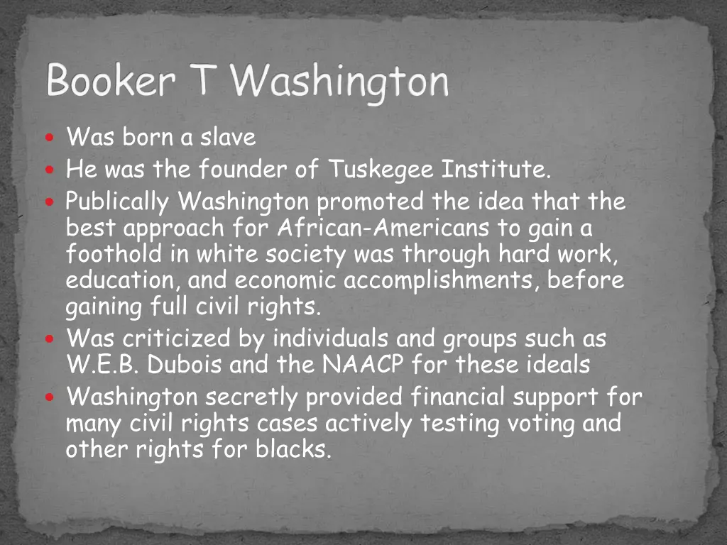 booker t washington