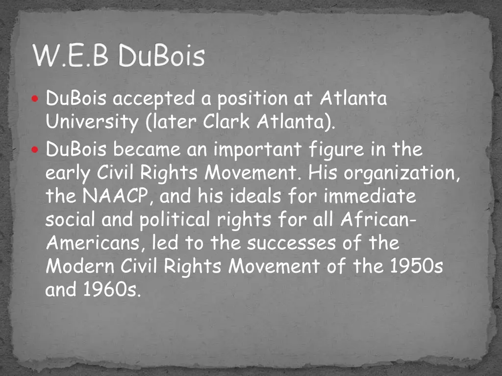 w e b dubois 1