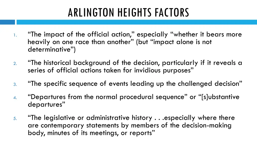 arlington heights factors