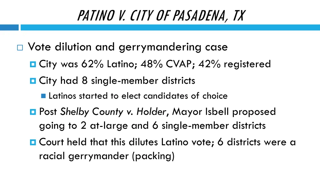 patino v city of pasadena tx