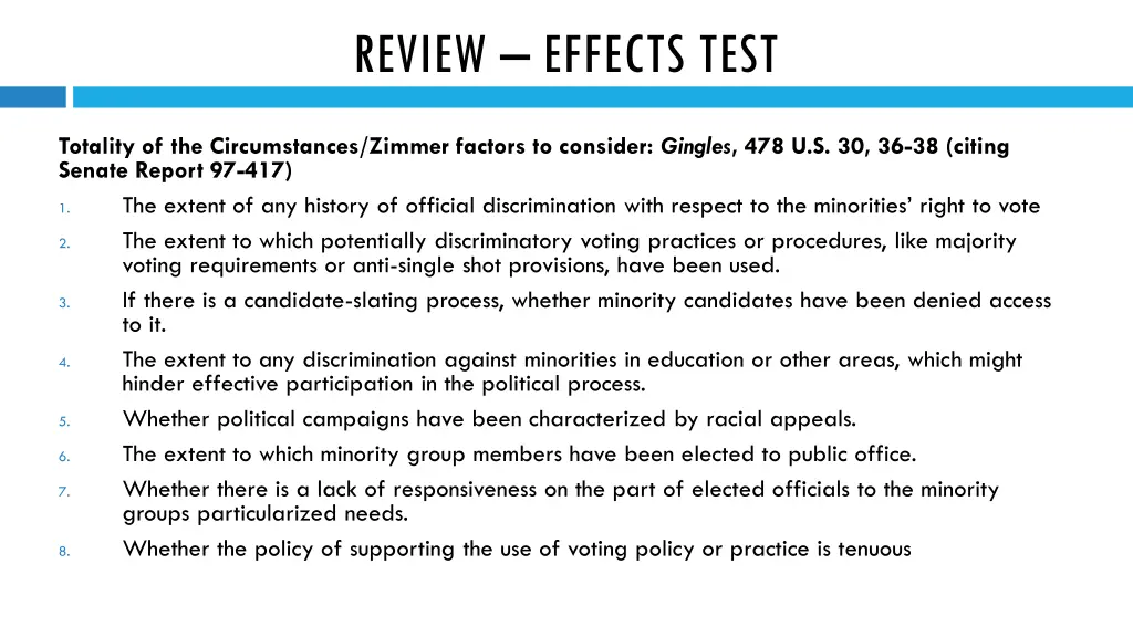 review effects test 1