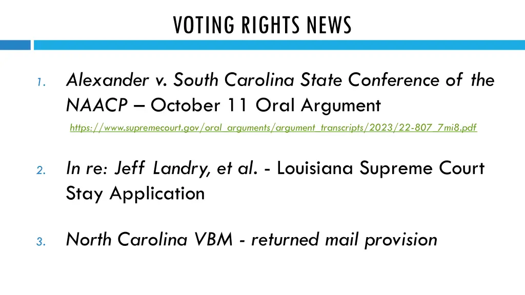 voting rights news