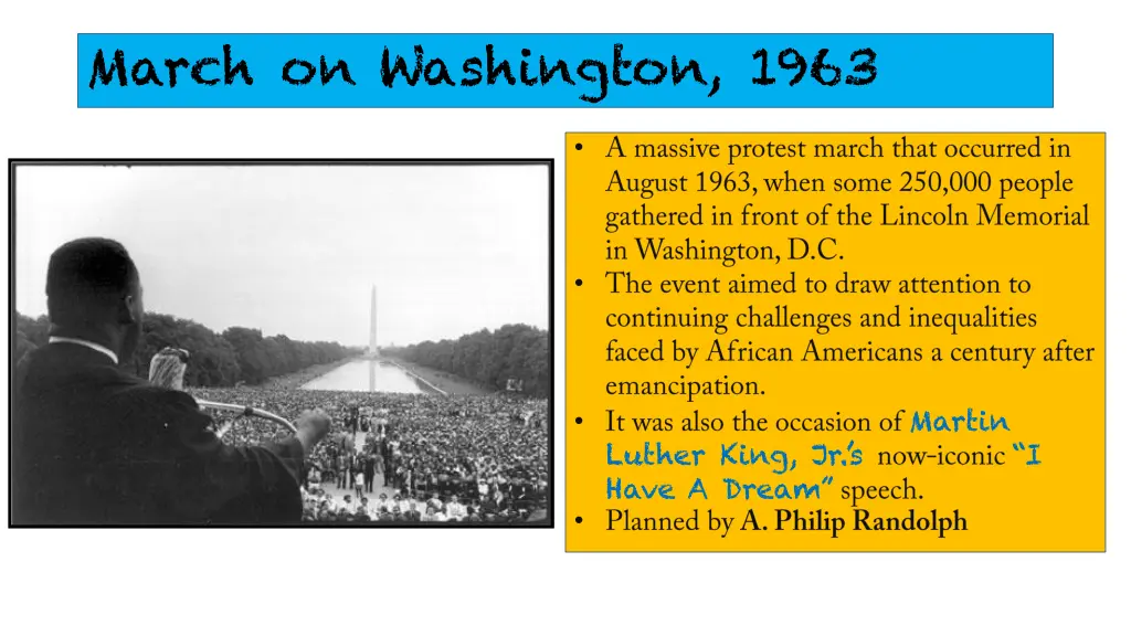 march on washington 1963