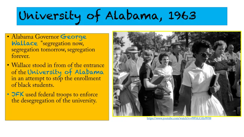 university of alabama 1963