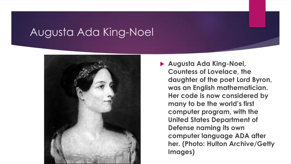 augusta ada king noel